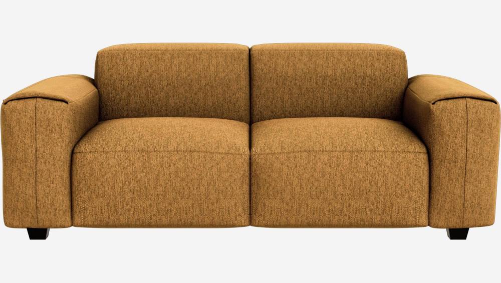 2-Sitzer-Sofa mit Copparo-Stoffbezug - Senfgelb