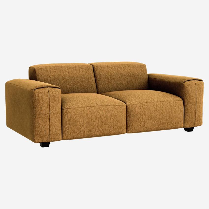 2-Sitzer-Sofa mit Copparo-Stoffbezug - Senfgelb