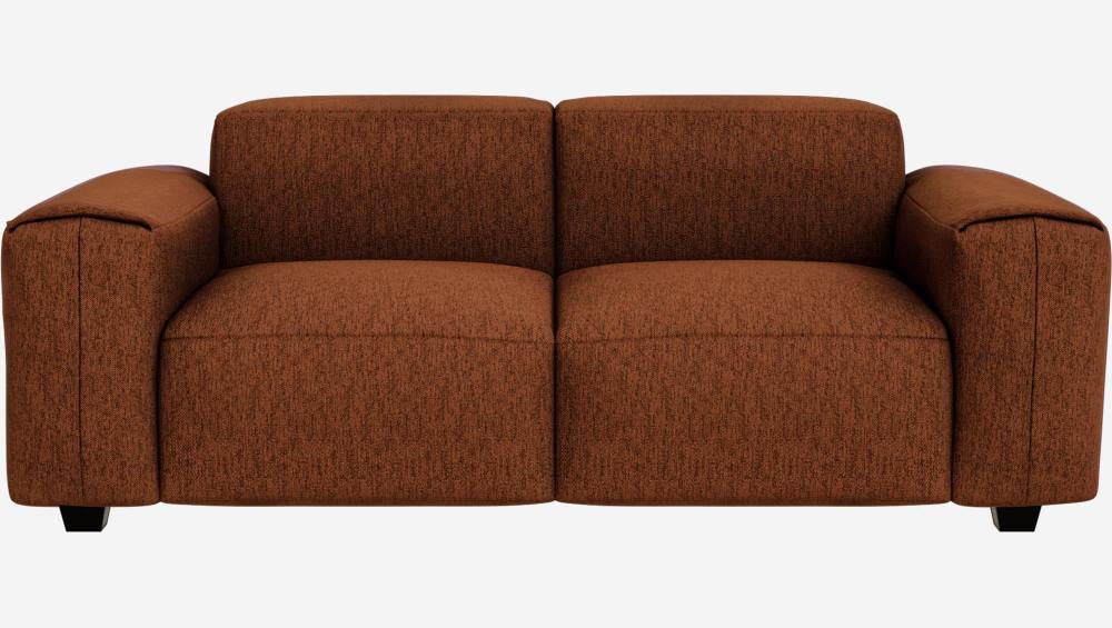 2-Sitzer-Sofa mit Copparo-Stoffbezug - Rostrot