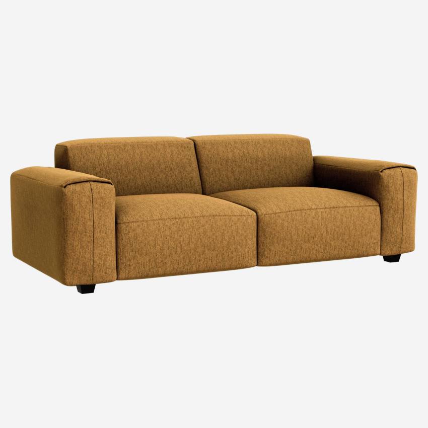 3-Sitzer-Sofa mit Copparo-Stoffbezug - Senfgelb