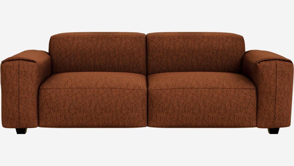 3-Sitzer-Sofa mit Copparo-Stoffbezug - Rostrot