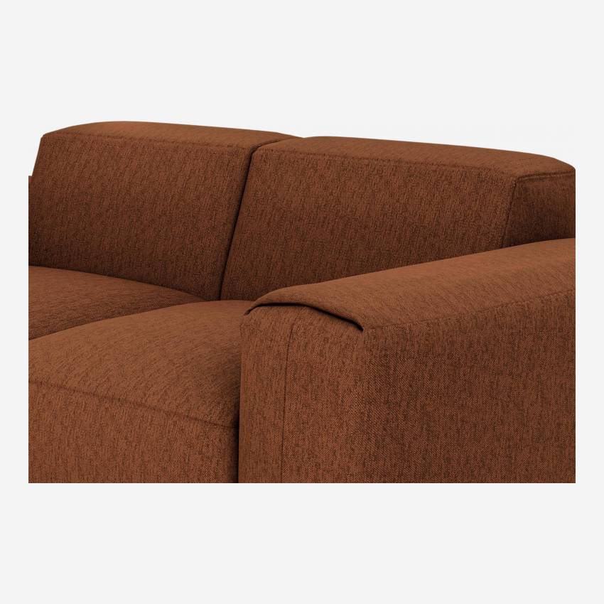 3-Sitzer-Sofa mit Copparo-Stoffbezug - Rostrot