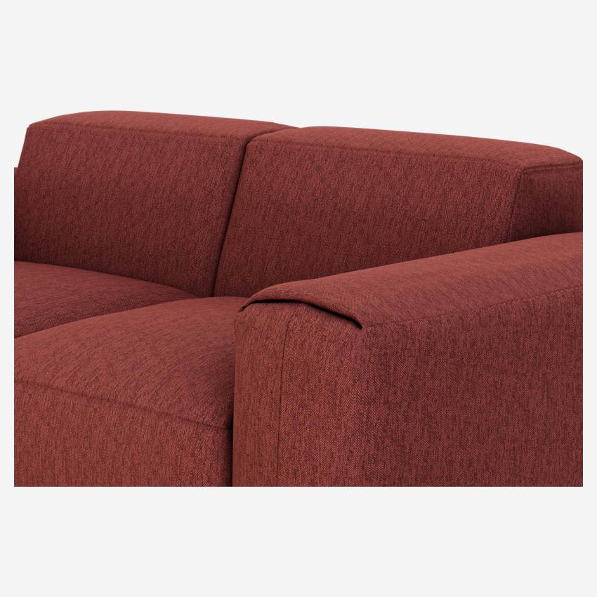3-Sitzer-Sofa mit Copparo-Stoffbezug - Weinrot
