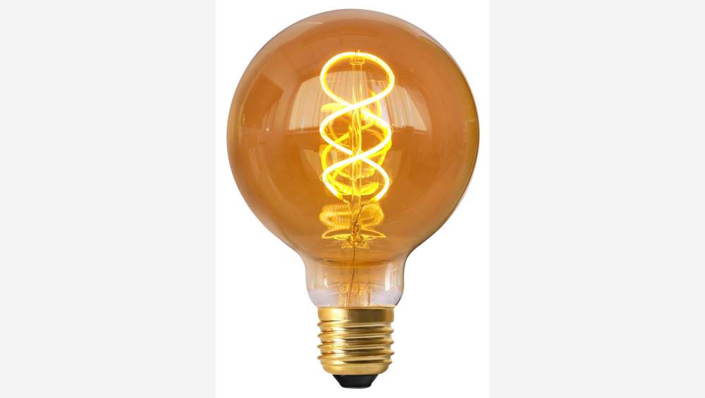 Lampadina LED globo G95 E27 filamento ritorto - 8W - 2000K