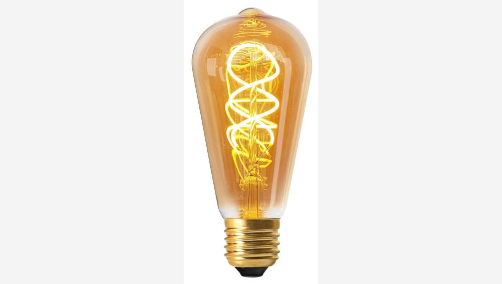 Lampadina LED Edison E27 filamento ritorto - 8W - 2000K