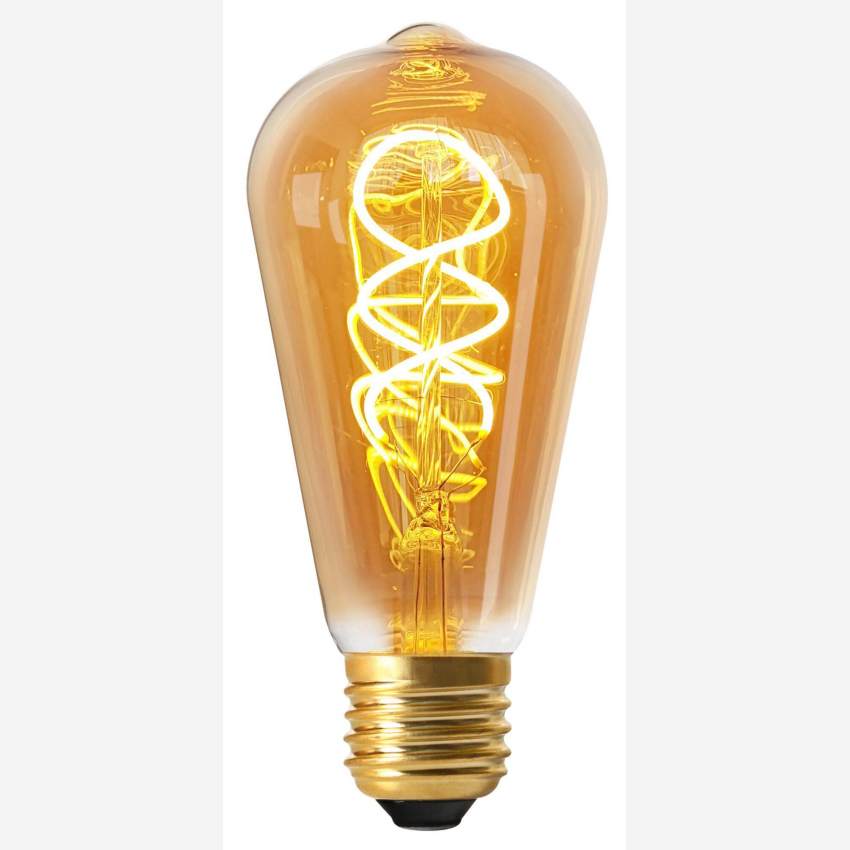 Gloeilamp Edison LED E27 gedraaide lichtdraad - 8W - 2000K