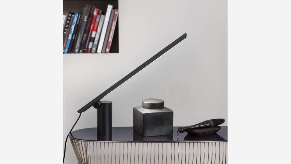 Lampada da tavolo a LED in metallo - Nero