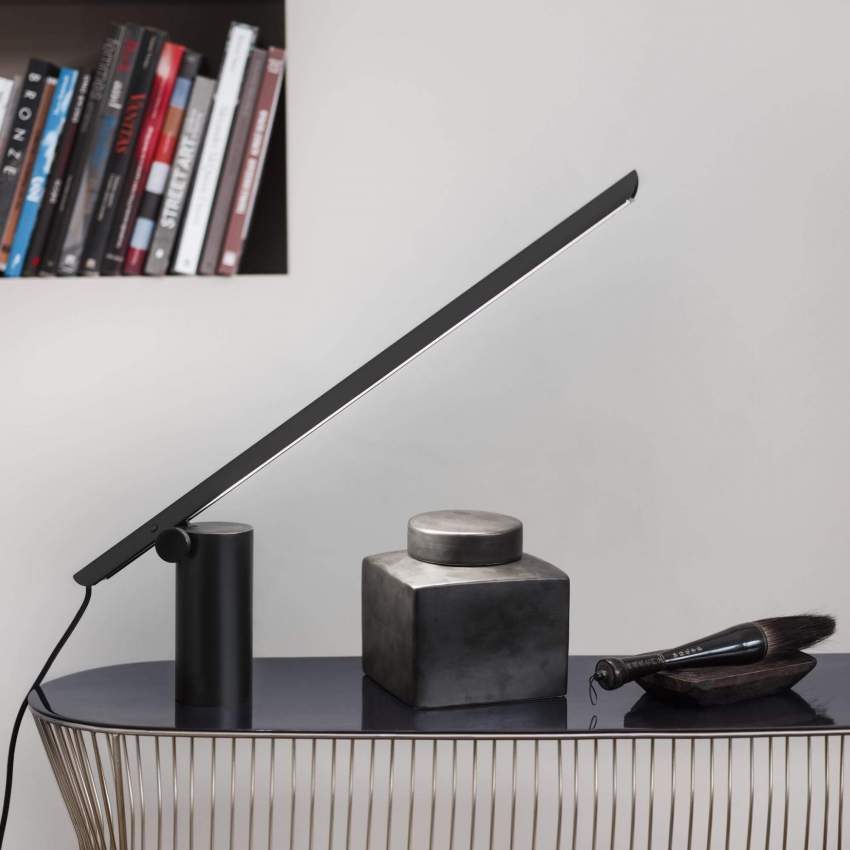 LED-Schreibtischleuchte aus Metall - Schwarz
