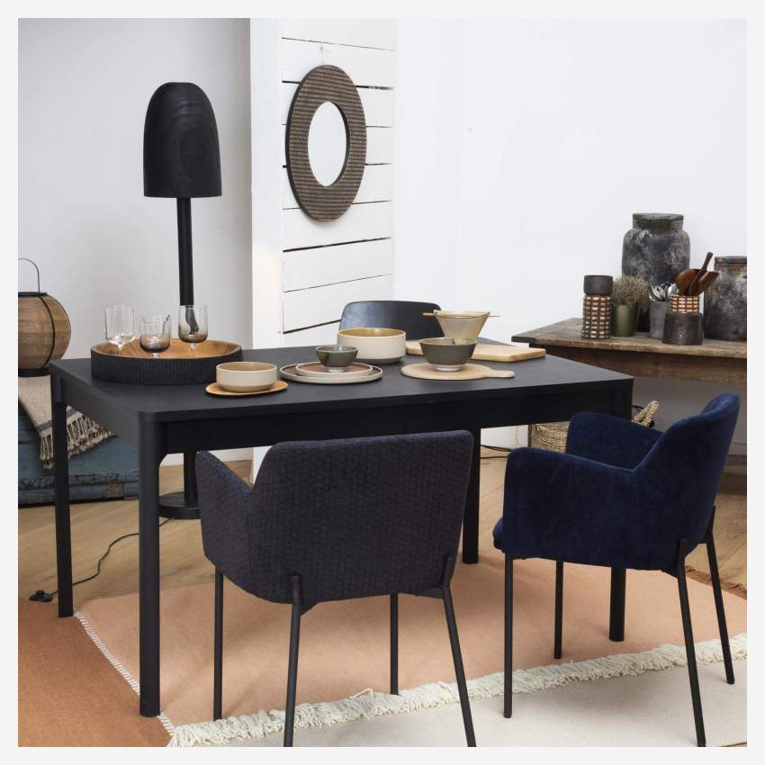 NALY/TABLE EXTENSIBLE BLACK ST 