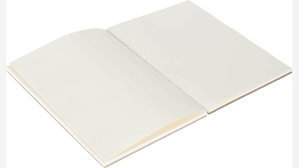 Heft aus Kork, blau - mittelgroßes Modell - 64 Seiten