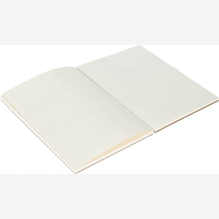 Heft aus Kork, blau - mittelgroßes Modell - 64 Seiten