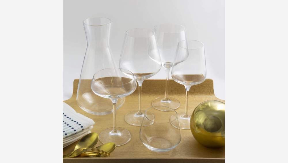 Conjunto de 6 taças de champanhe de vidro- 33cl