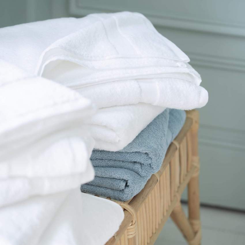Asciugamano ospite in cotone - 30 x 50 cm - Bianco