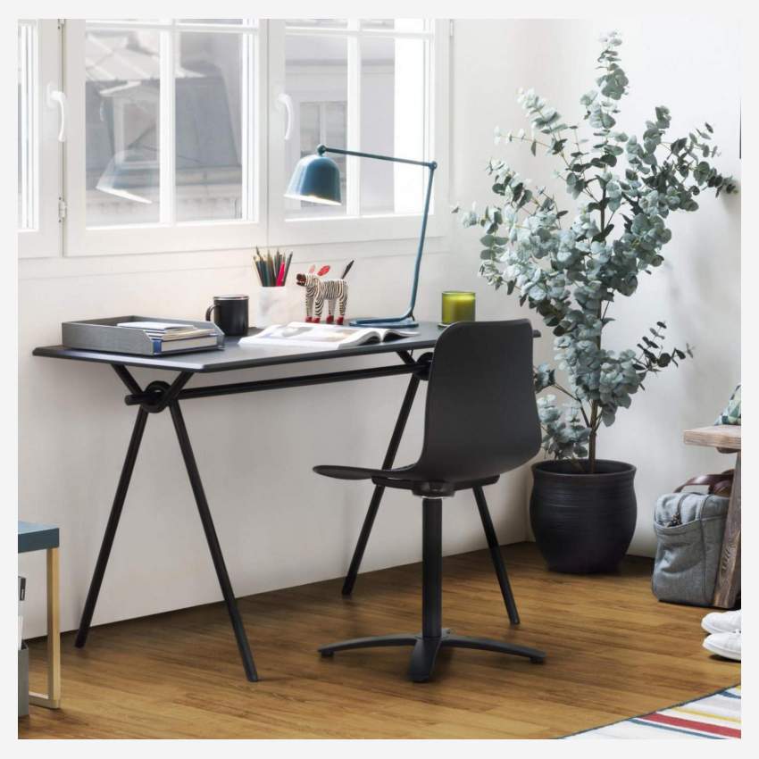 Schreibtischstuhl aus Polypropylen, schwarz