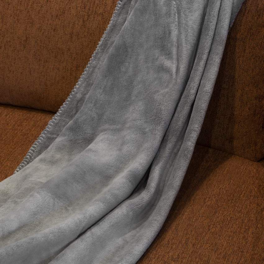 Manta microfibra 150x170cm gris