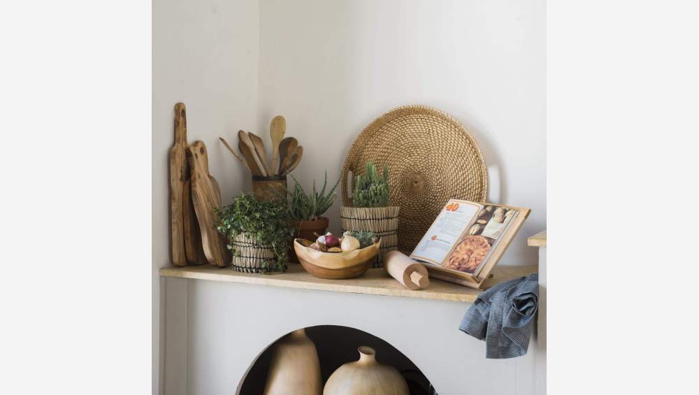 Tábua de cozinha de madeira de oliveira - 50 cm