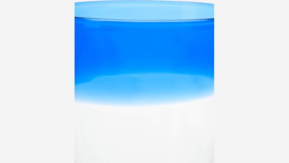 Becher aus mundgeblasenem Glas 360 ml - Blau