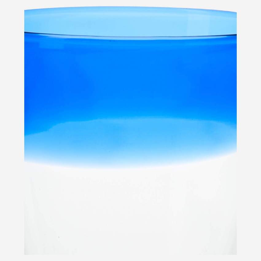 Becher aus mundgeblasenem Glas 360 ml - Blau