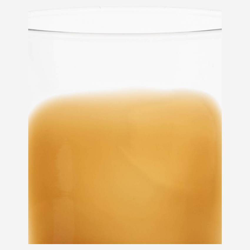 Becher aus geblasenem Glas - 320 ml - Bernsteinfarben
