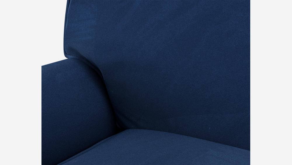 3-Sitzer-Schlafsofa aus Samt - Liegefläche 160 x 200 cm - Blau