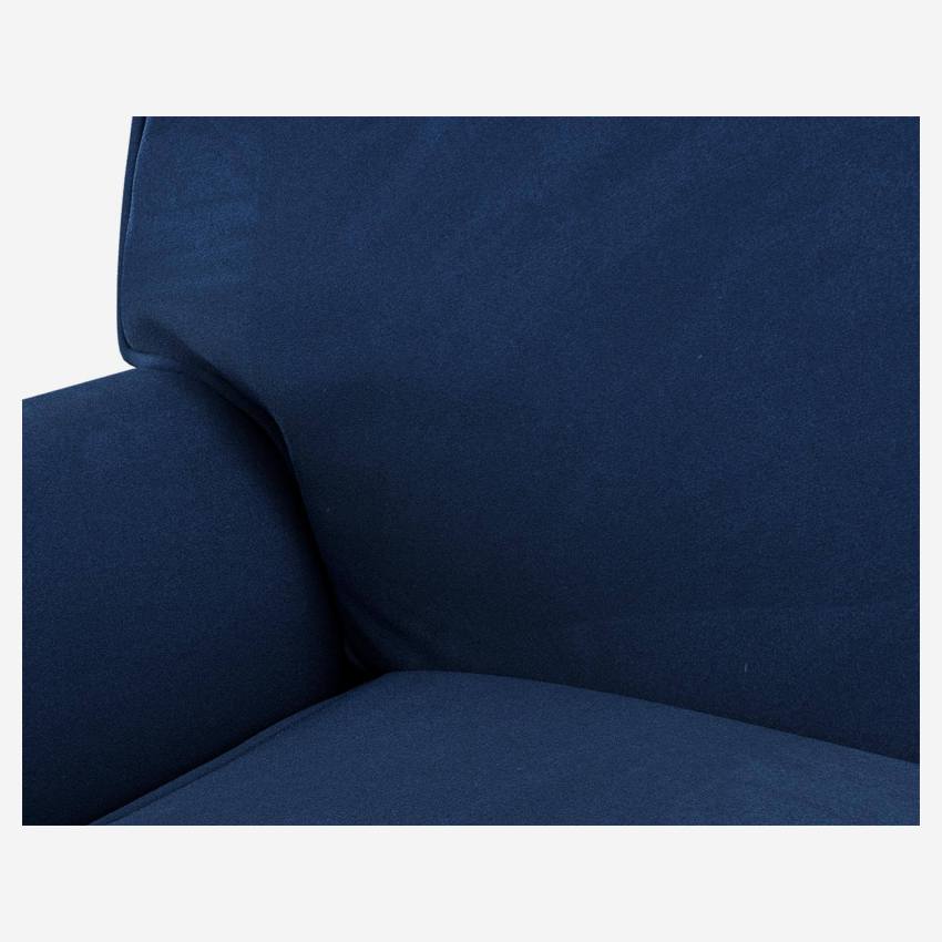3-Sitzer-Schlafsofa aus Samt - Liegefläche 160 x 200 cm - Blau