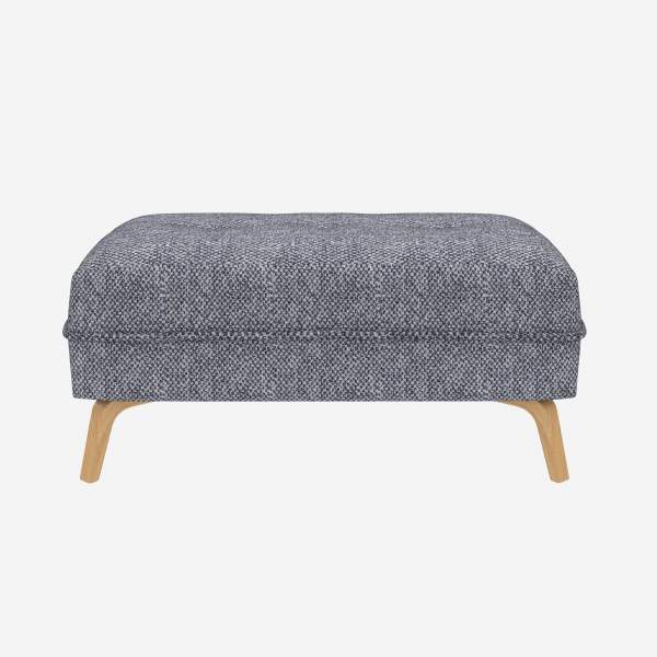 Reposapiés puf sillón sofá salón madera diseño escandinavo Sylt
