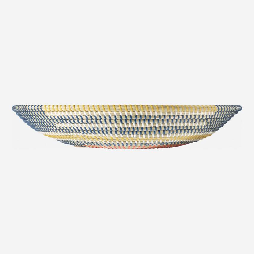 Bandeja decorativa de junco de mar - 46 cm - Estampada
