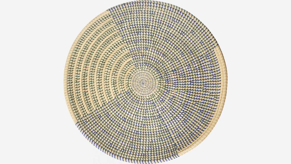 Dekoratives Tablett aus Seegras - 58 cm - Muster
