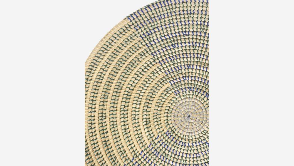 Decoratief dienblad van zeegras - 58 cm - Motieven