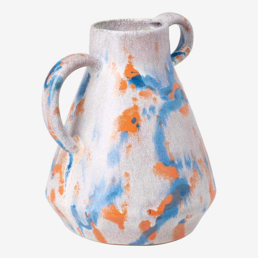 Vase aus Terrakotta - Bunt