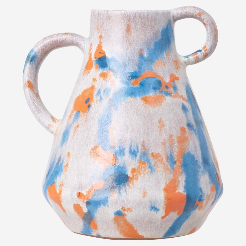 Vase aus Terrakotta - Bunt