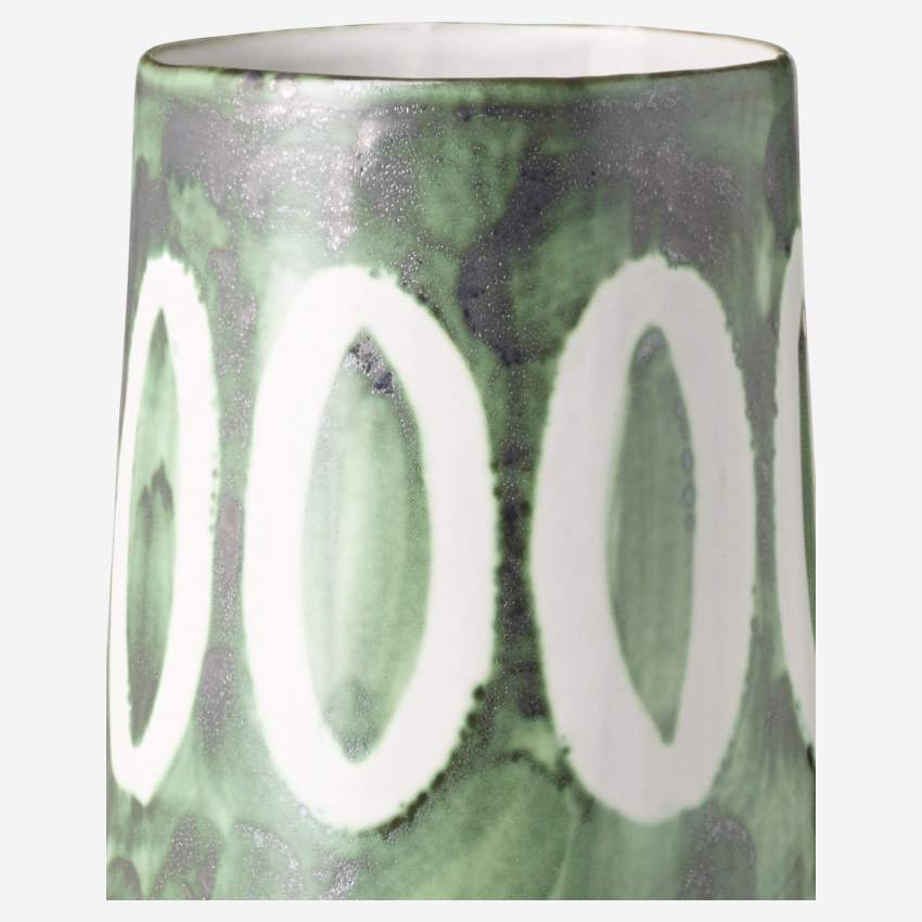 Vase aus Terrakotta - Grün