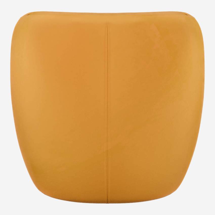 Fauteuil en velours - Jaune moutarde