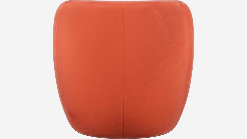 Sessel aus Samt - Orange