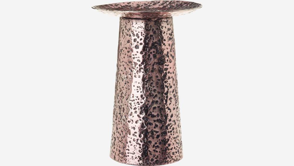 Kerzenständer aus Aluminium - 15 x 21 cm - Kupferfarben