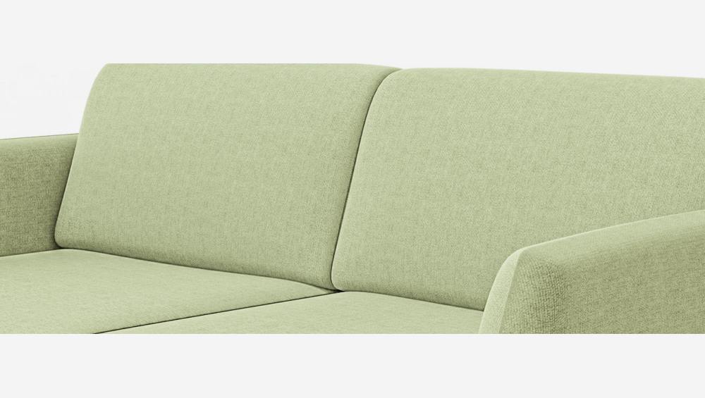 Canapé convertible en tissu avec sommier à lattes - Vert menthe