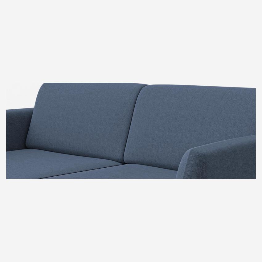 Canapé convertible en tissu avec sommier à lattes - Bleu clair