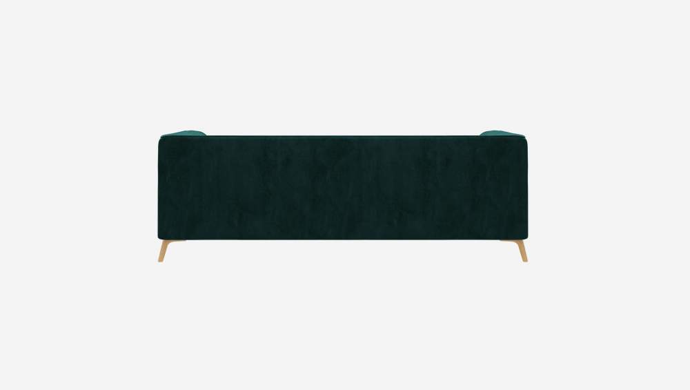 3-Sitzer-Sofa mit Samtbezug - Smaragdgrün 
