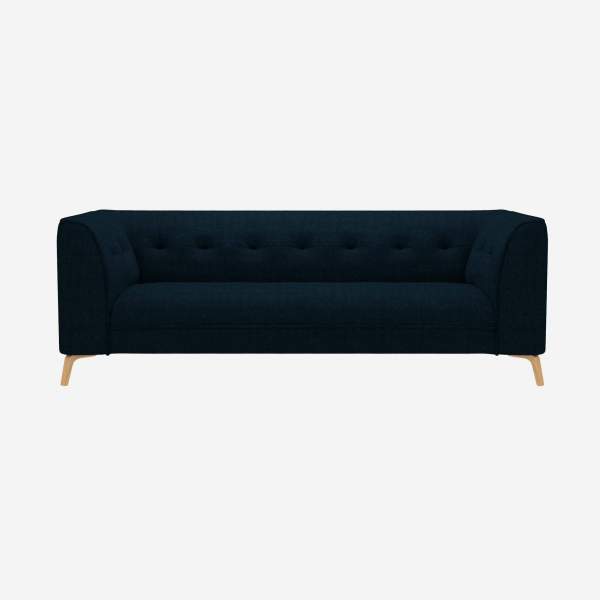3-Sitzer-Sofa mit Melina-Stoffbezug - Tintenblau 