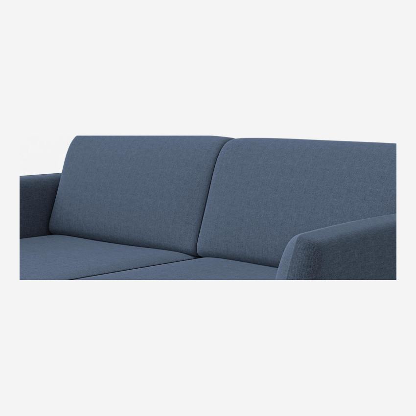 Sofá-cama de tecido - Azul claro
