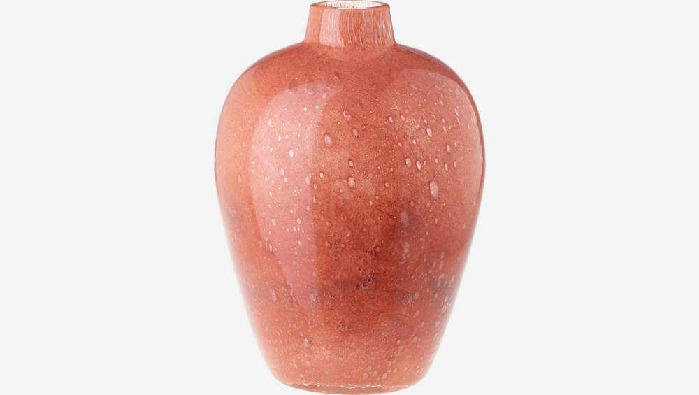 Vase en verre soufflé - 22 x 31 cm - Multicolore