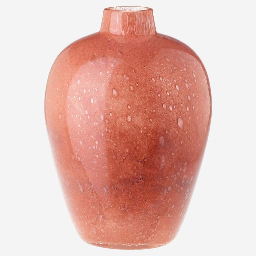 Vase en verre soufflé - 22 x 31 cm - Multicolore