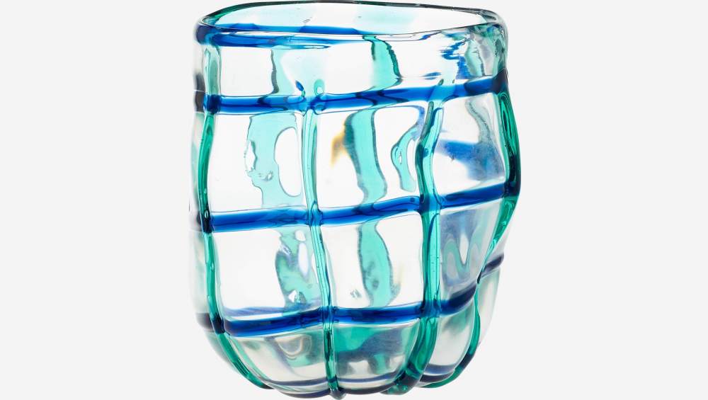 Jarrón de vidrio soplado - 15 x 18 cm - Transparente