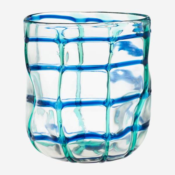 Vase aus mundgeblasenem Glas - 20 x 22 cm - Transparent