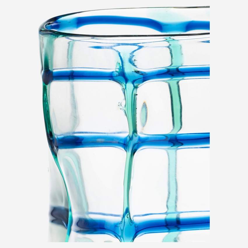Jarrón de vidrio soplado - 20 x 22 cm - Transparente