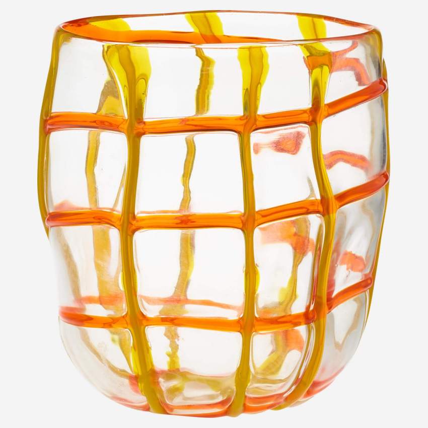 Vase en verre soufflé - 15 x 18 cm - Transparent