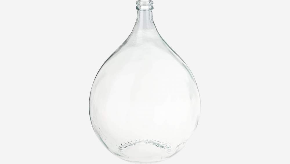 Vase en verre recyclé - 40 x 56 cm - Transparent
