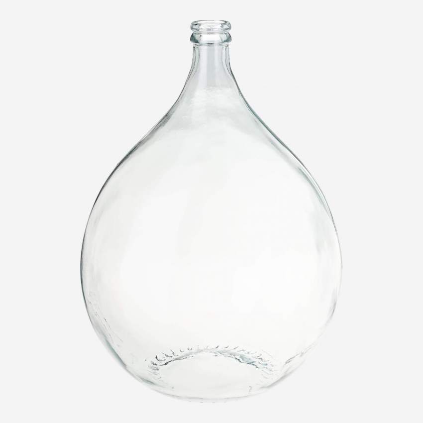 Vase aus Recyclingglas - 40 x 56 cm - Transparent