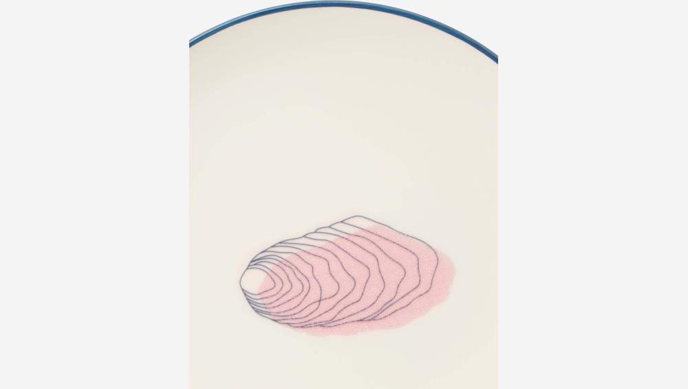 Set di 4 piatti da dolce in porcellana - 23 cm - Design di Floriane Jacques