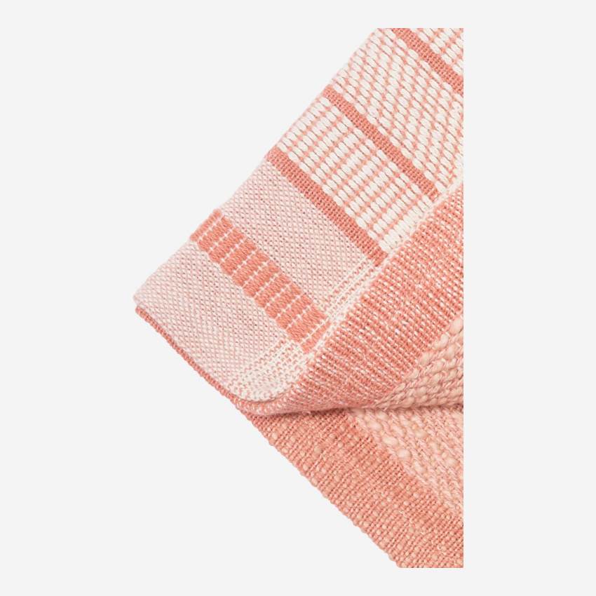 4er-Set Servietten aus Baumwolle - 40 x 40 cm - Rosa